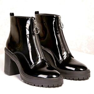 21 Patent Zip Lug Boots